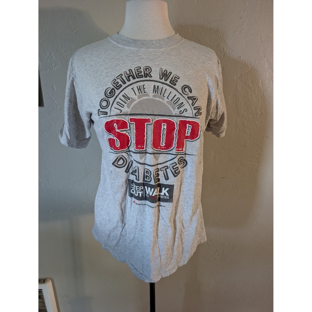 Stop Diabetes graphic tshirt unisex sz‎ m